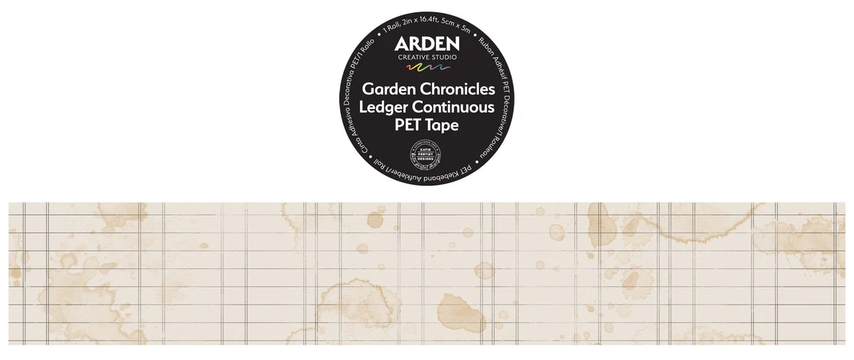 Arden Creative Studio Garden Chronicles Ledger Continuous PET Tape