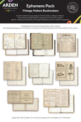 Vintage Makers Bookmakers Ephemera Pack-Arden Creative Studio