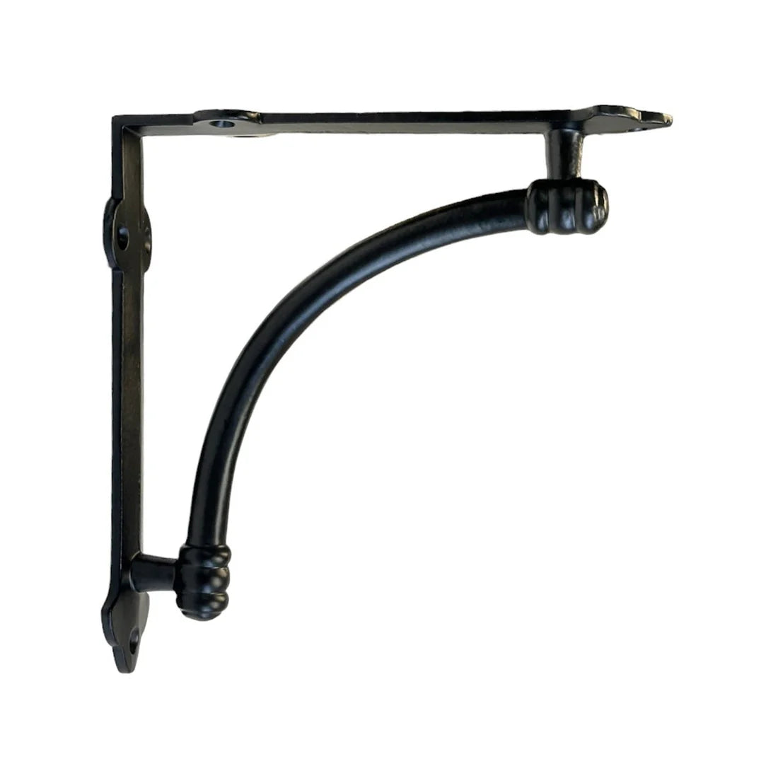 BRACKET Slim Halfround Bracket, 7 inch, Black