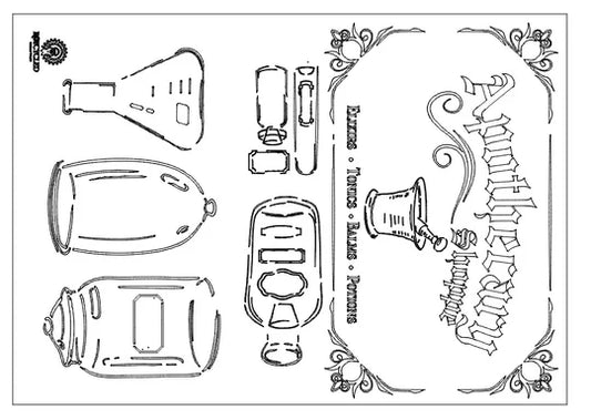 ROYCYCLED STENCIL - APOTHECARY COLLECTION