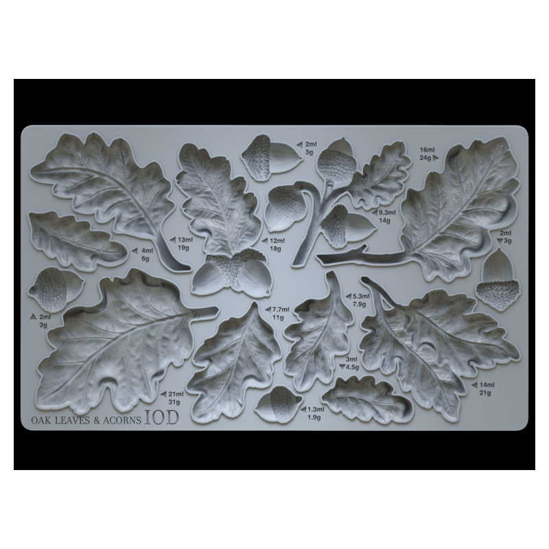 Oak Leaves & Acorns IOD Mould (6″x10″)