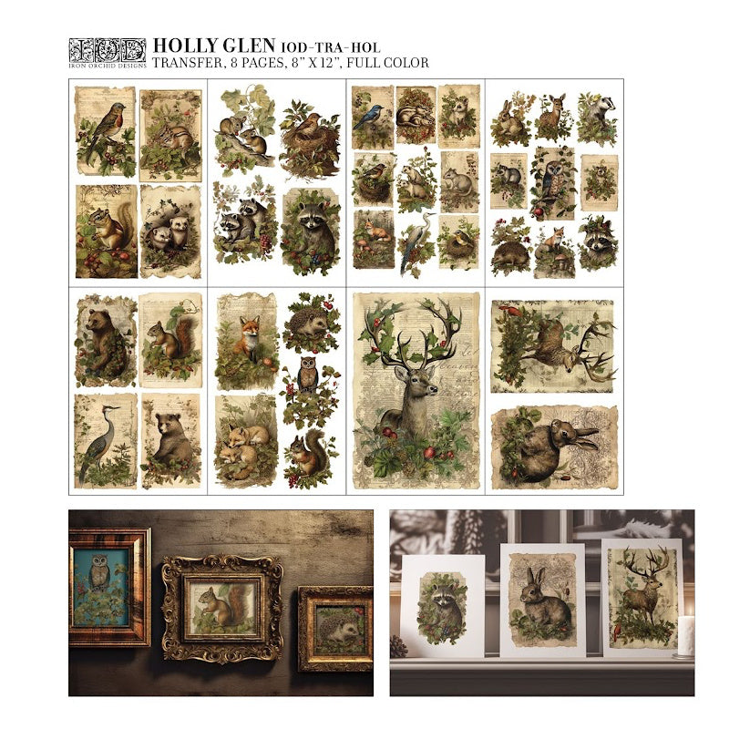IOD TRANSFER HOLLY GLEN (8″X12″ PAD-8 SHEETS ) *LIMITED EDITION*