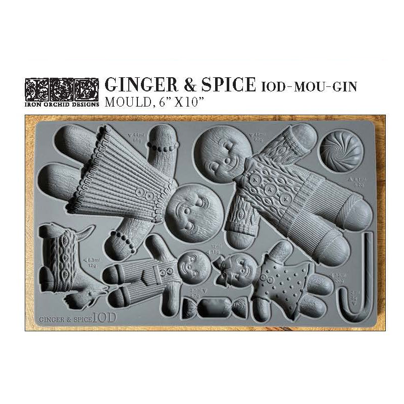 IOD MOULD-GINGER & SPICE  (6″X10″) *LIMITED EDITION*