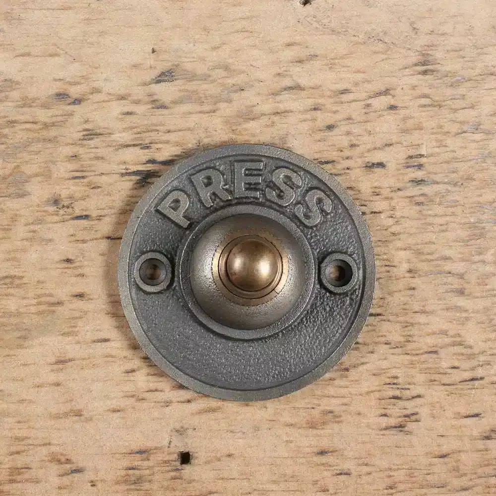 Antique Brass Door Bell Button