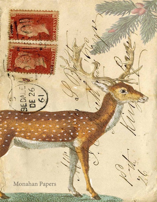 Holiday Deer - C168    layout is horizontal