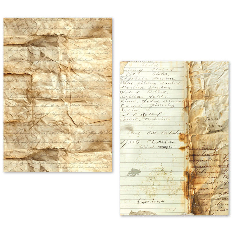 LuMania A5 Tissue Paper Set, Vintage Manuscript (24 Sheets)