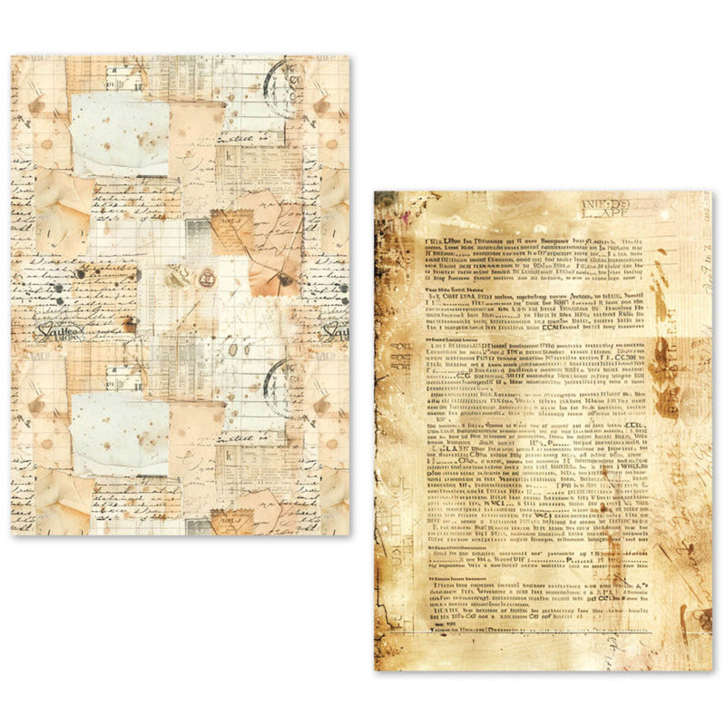 LuMania A5 Tissue Paper Set, Vintage Manuscript (24 Sheets)