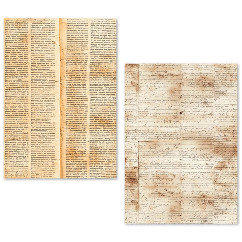 LuMania A5 Tissue Paper Set, Vintage Manuscript (24 Sheets)