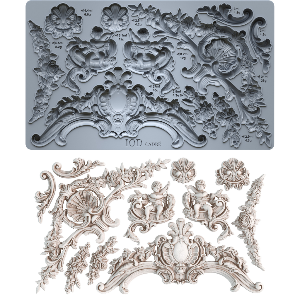 Cadre IOD Decor Mould (6" x 10")