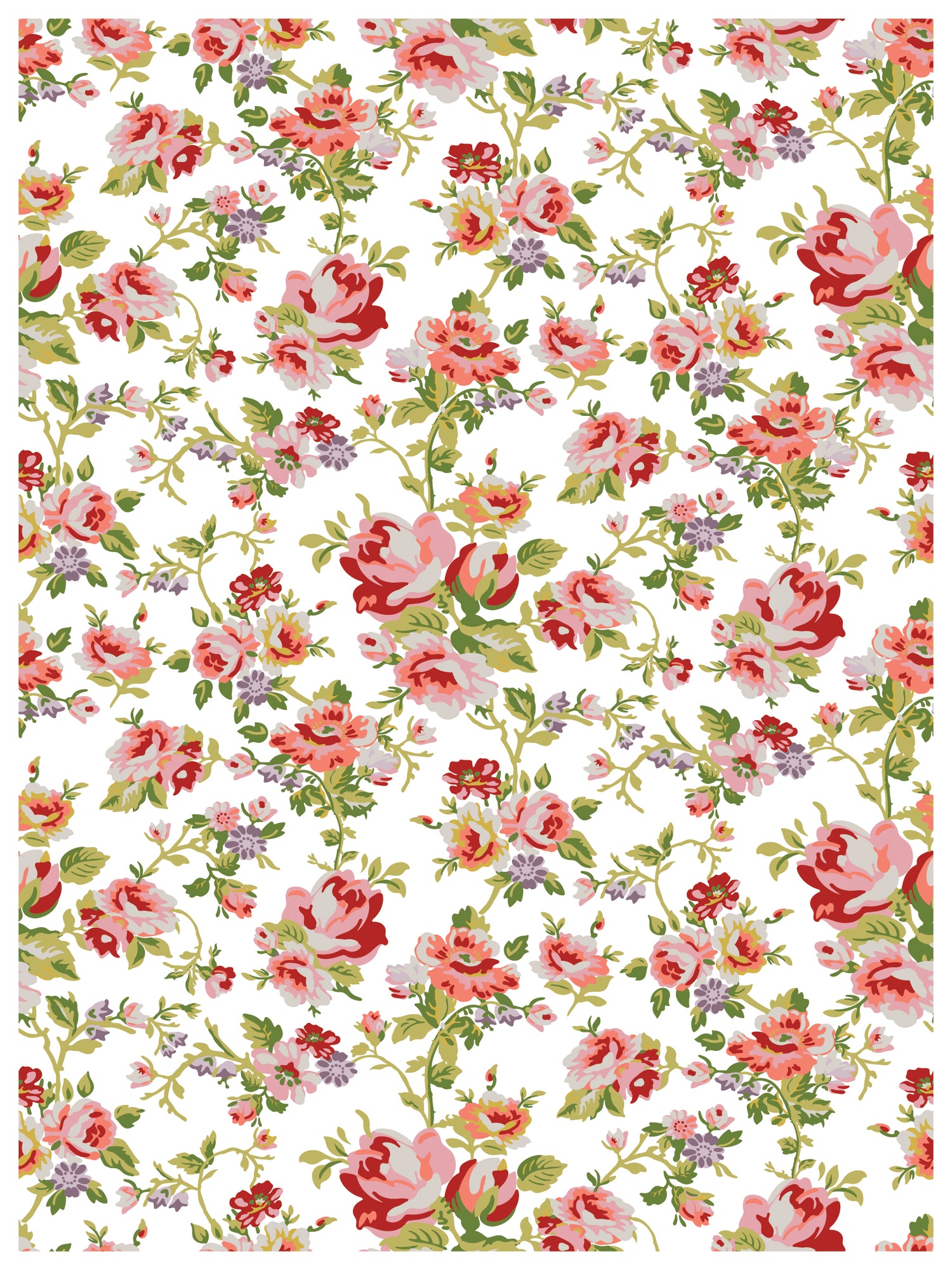 Ditsy Blooms IOD Paint Inlay (12″x16″ pad-8 sheets) Q2 2025 LIMITED EDITION