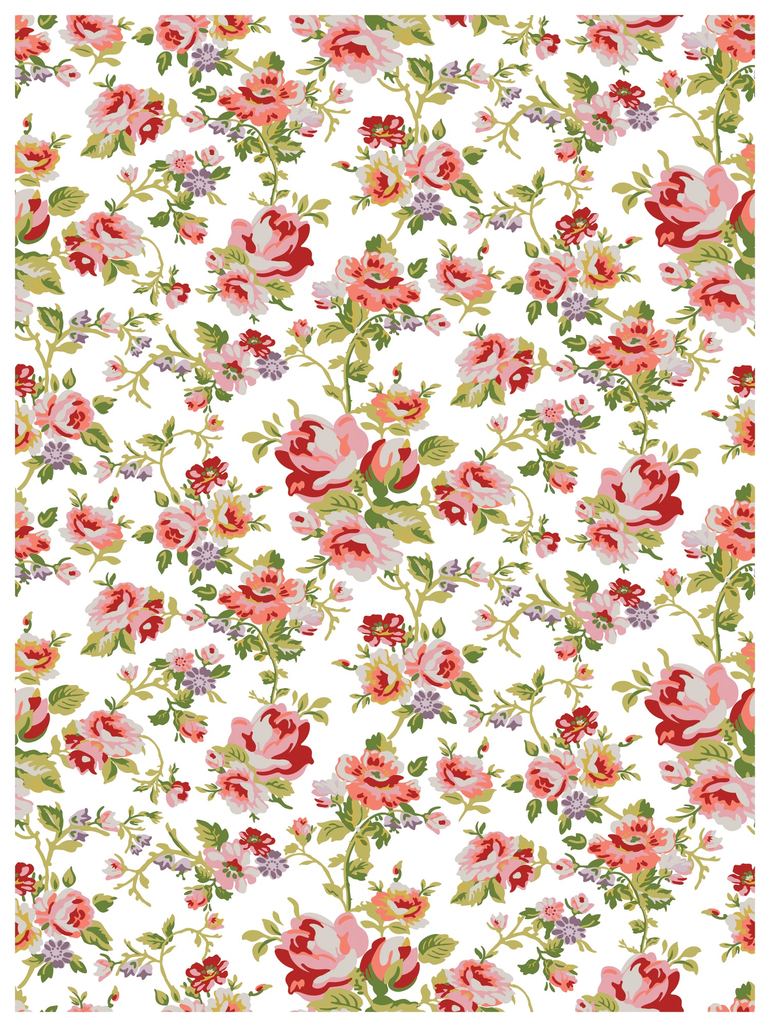 Ditsy Blooms IOD Paint Inlay (12″x16″ pad-8 sheets) Q2 2025 LIMITED EDITION