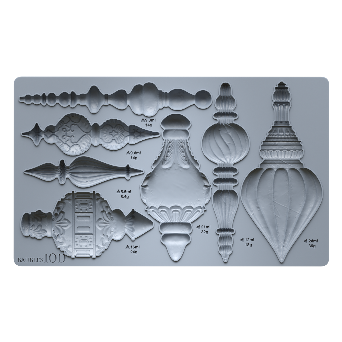 Baubles Encore IOD Decor Mould (6" x 10")