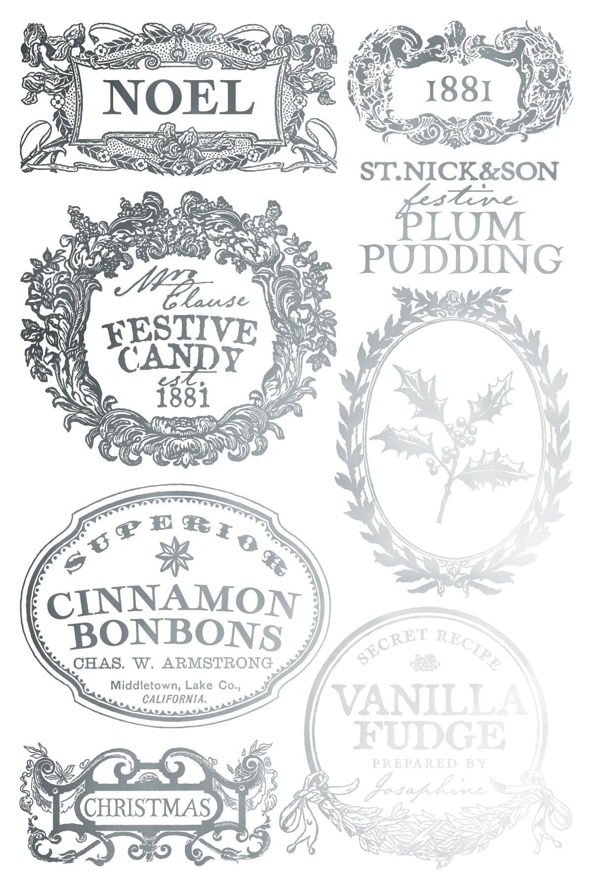 Figgy & Flourish IOD Foil Transfer (8″x12″ pad-8 sheets) Q3 2025-IOD TRANSFER