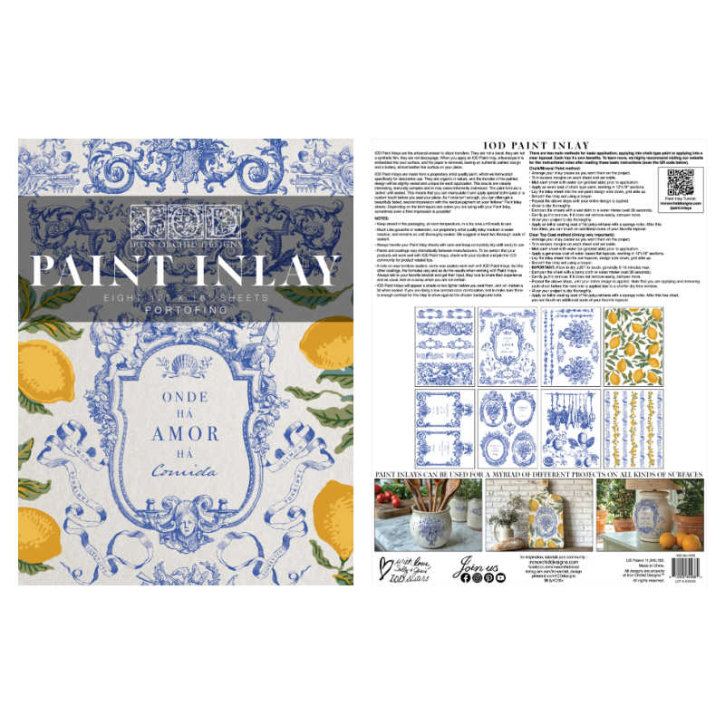 Portofino IOD Paint Inlay (12″x16″ pad-8 sheets)