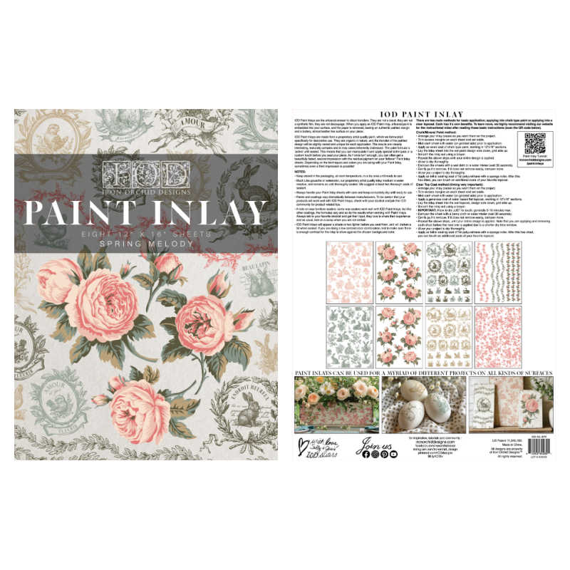 Spring Melody IOD Paint Inlay