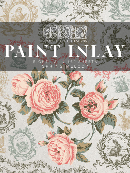 Spring Melody IOD Paint Inlay