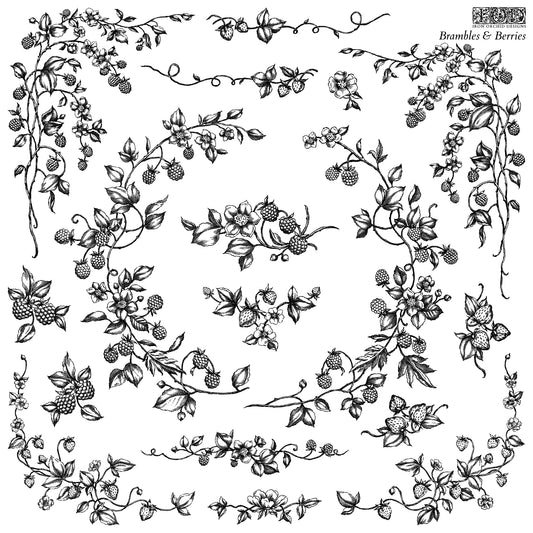 Brambles & Berries IOD Stamp (Single Sheet12″x12″)