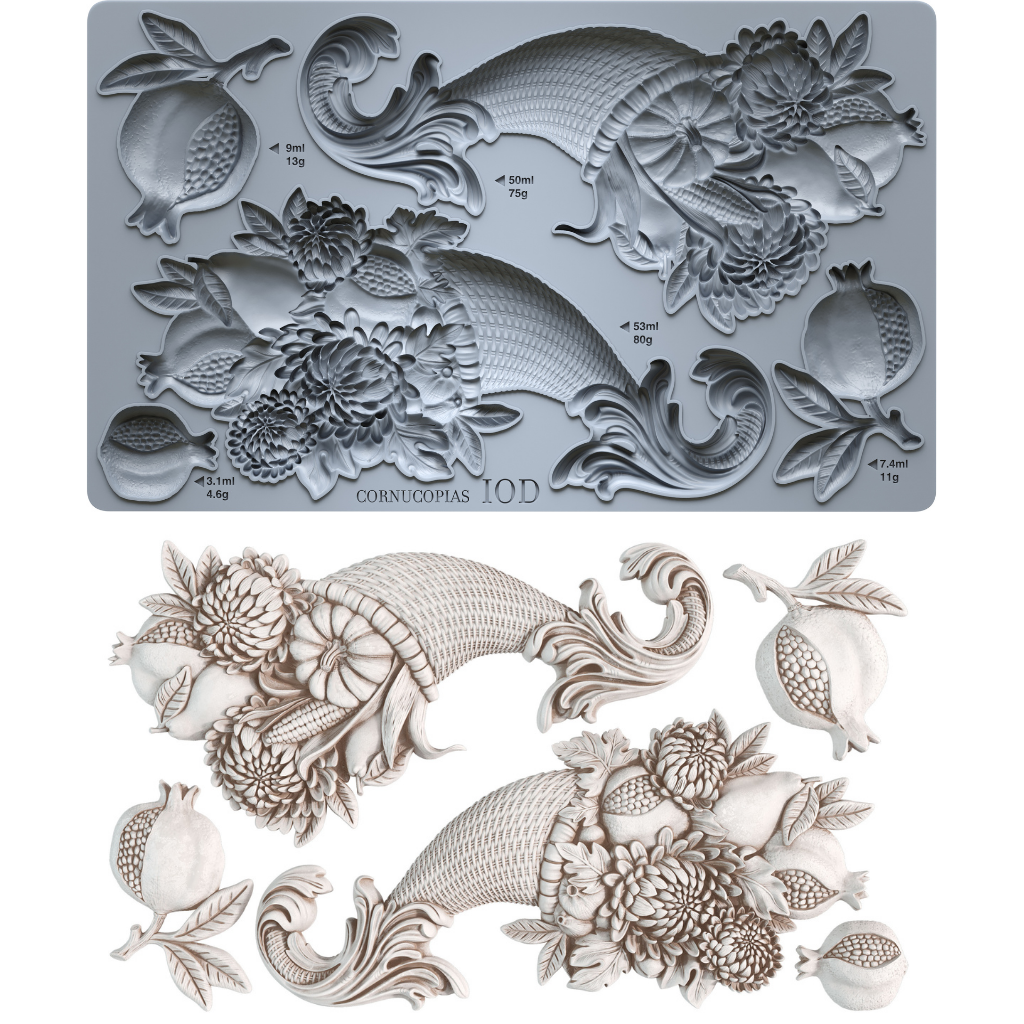 Cornucopias IOD Decor Mould (6" x 10")