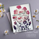 Creative Expressions Poppy Patch 4 in x 6 in Pre Cut Rubber Stamp