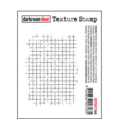 DARK ROOM DOOR Rubber Stamp Set - GRID DDTS037