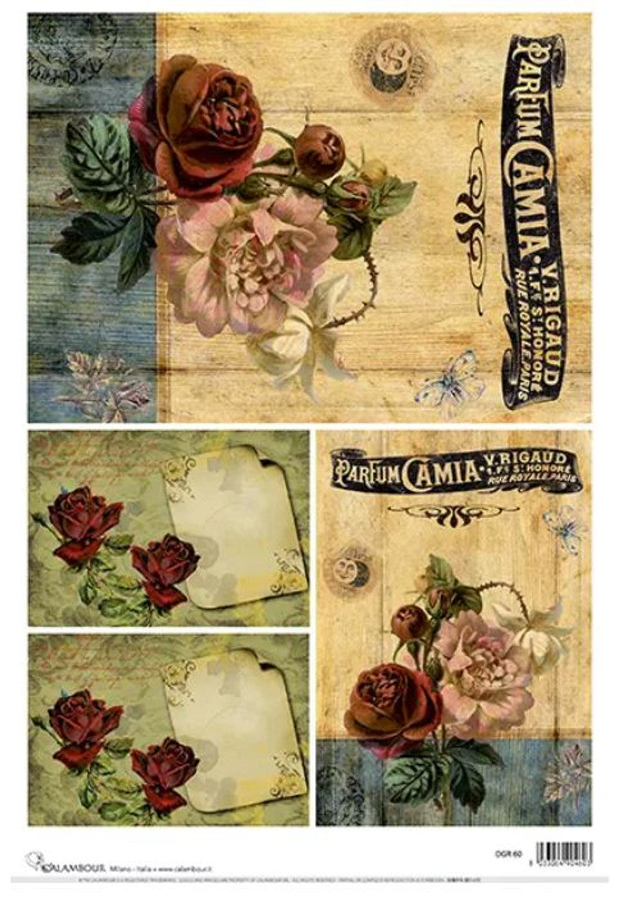 Calambour Vintage Roses DGR 60 A3