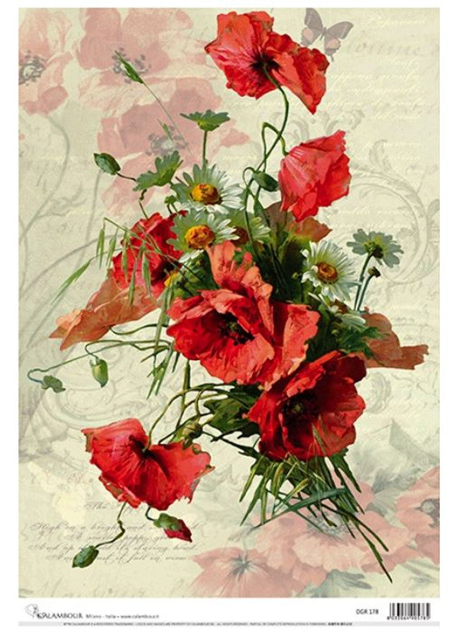 Calambour Delicate Poppies DGR 178 A3