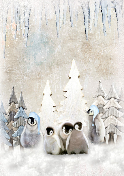 Decoupage Queen Winter Family