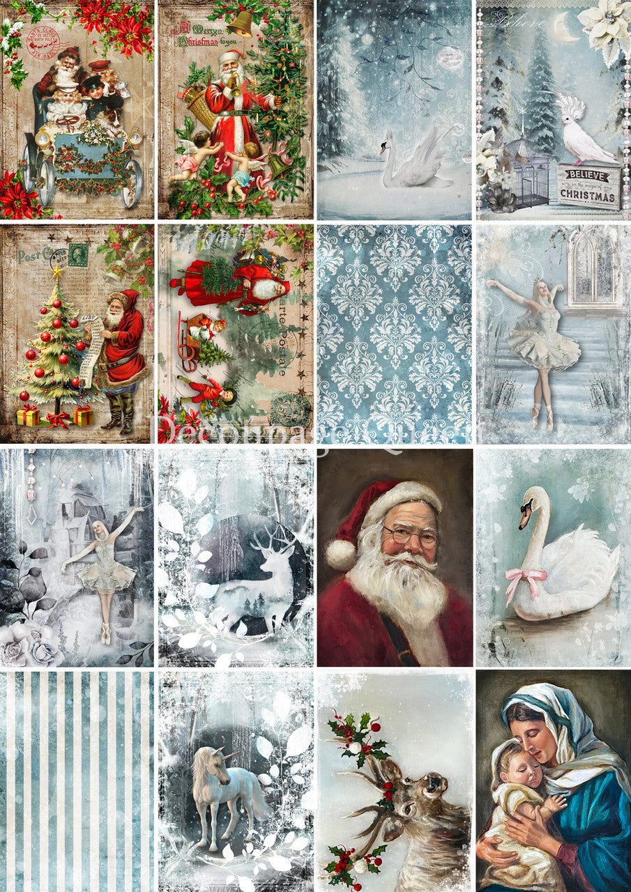 Decoupage Queen Winter Minis 0705-A4-8.3X11.7"