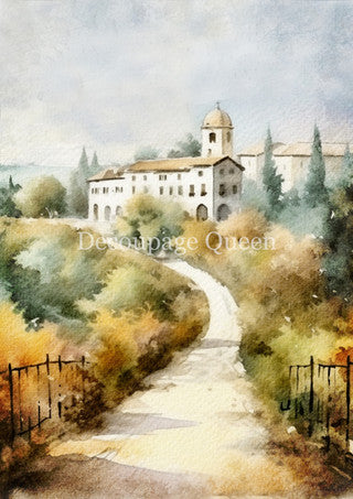 Decoupage Queen Rice Paper -Tuscan Villa
