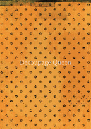 Decoupage Queen Orange Dots Rice Paper 0789