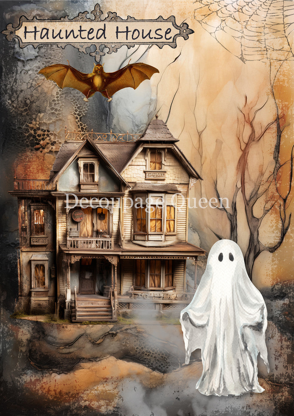 Decoupage Queen Haunted Homecoming Rice Paper 0798