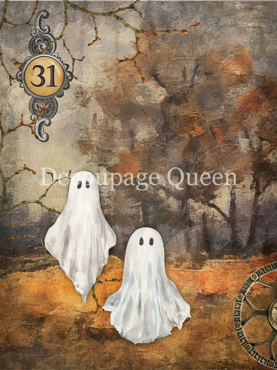 Decoupage Queen Haunted Forest Rice Paper 0799