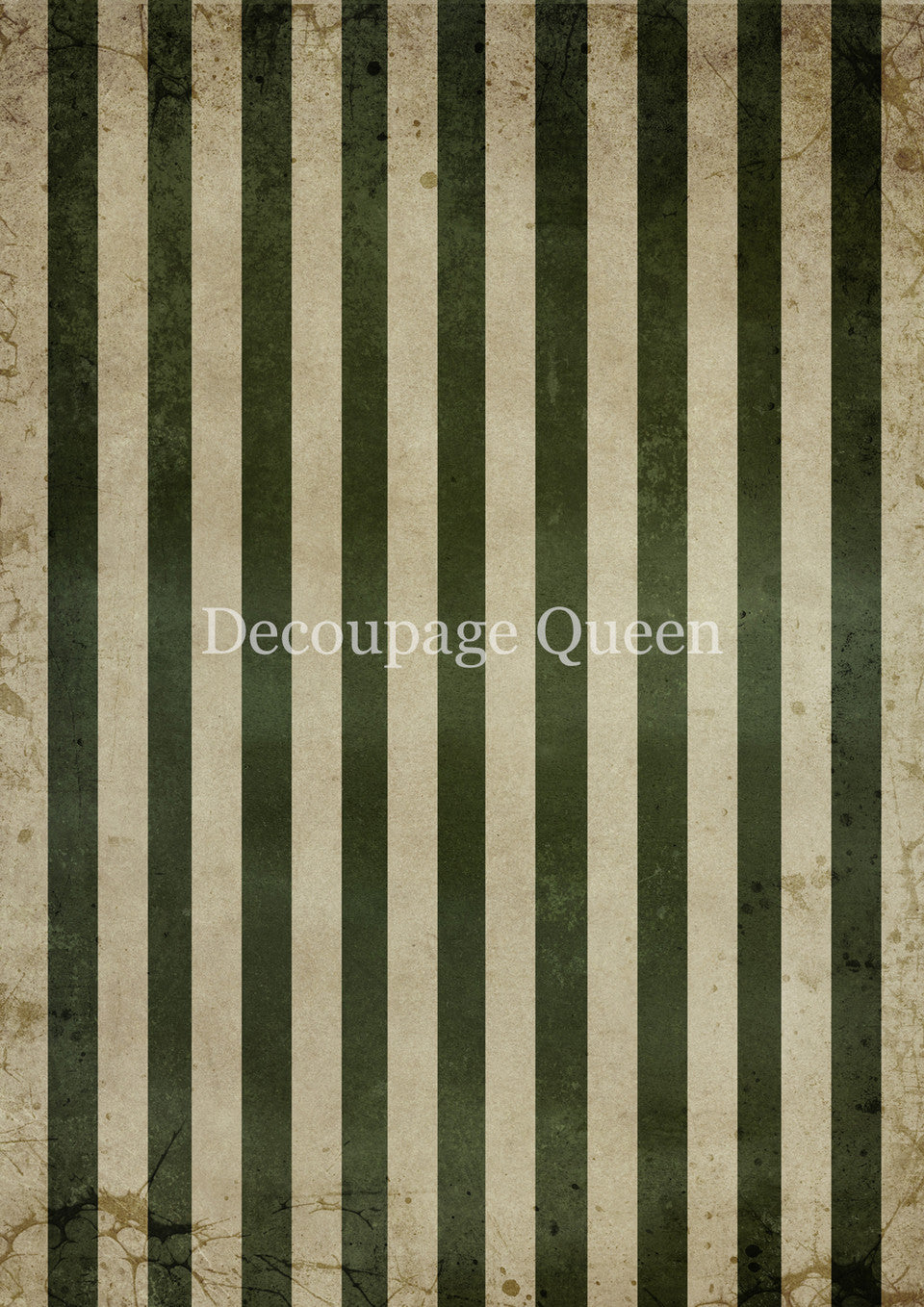 Decoupage Queen Mossy Stripes Rice Paper 0825
