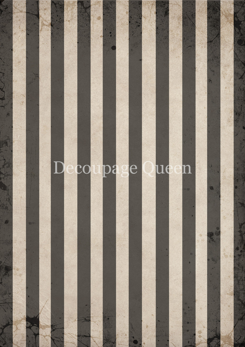 Decoupage Queen Gray and Tan Stripes Rice Paper 0828