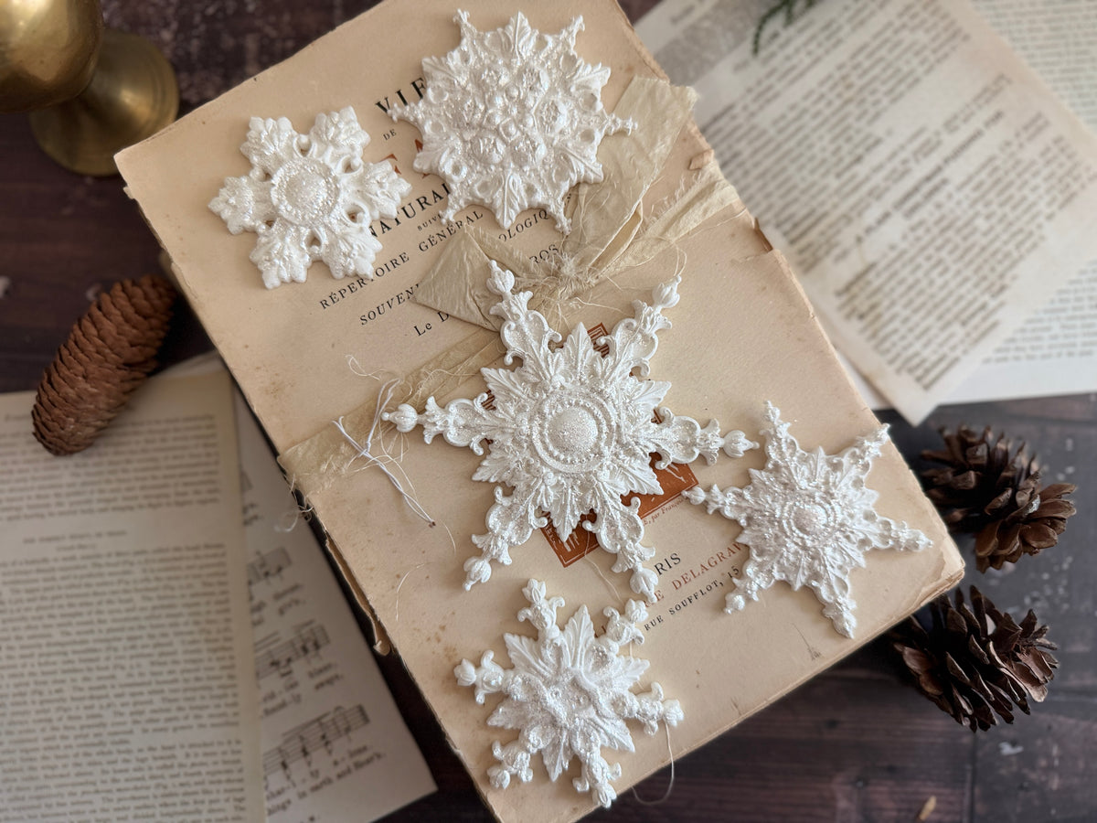 Snowflakes Encore IOD Decor Mould (6" x 10")