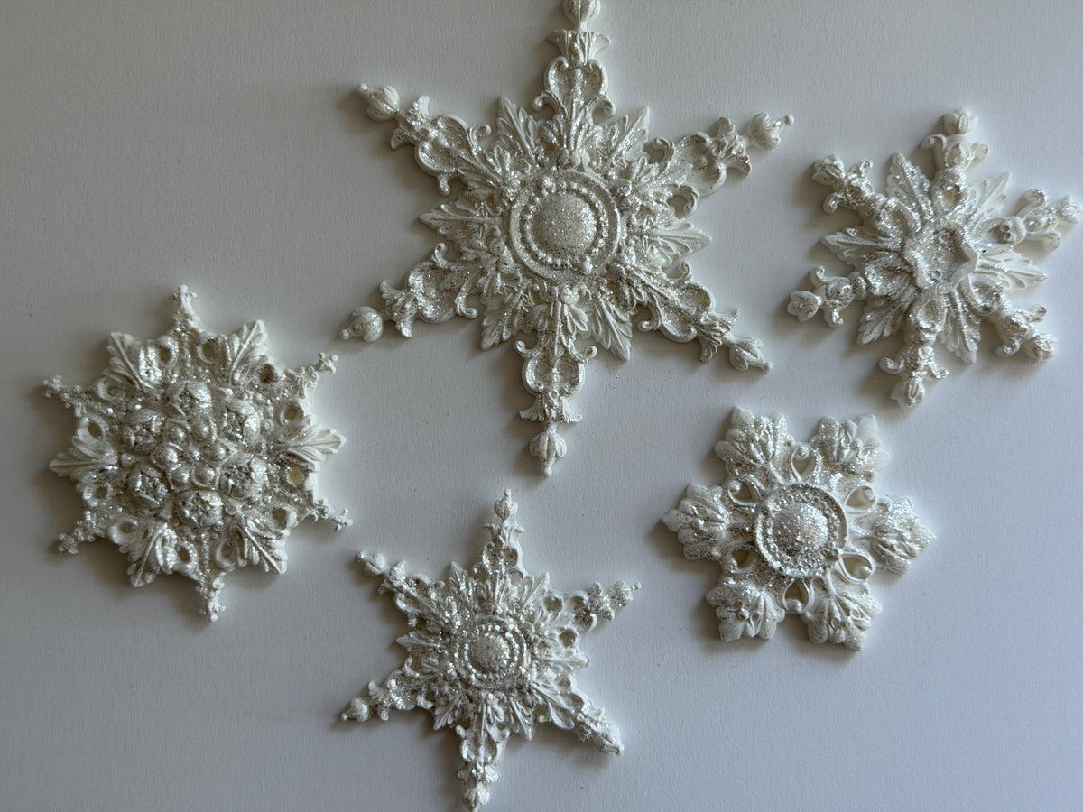 Snowflakes Encore IOD Decor Mould (6" x 10")