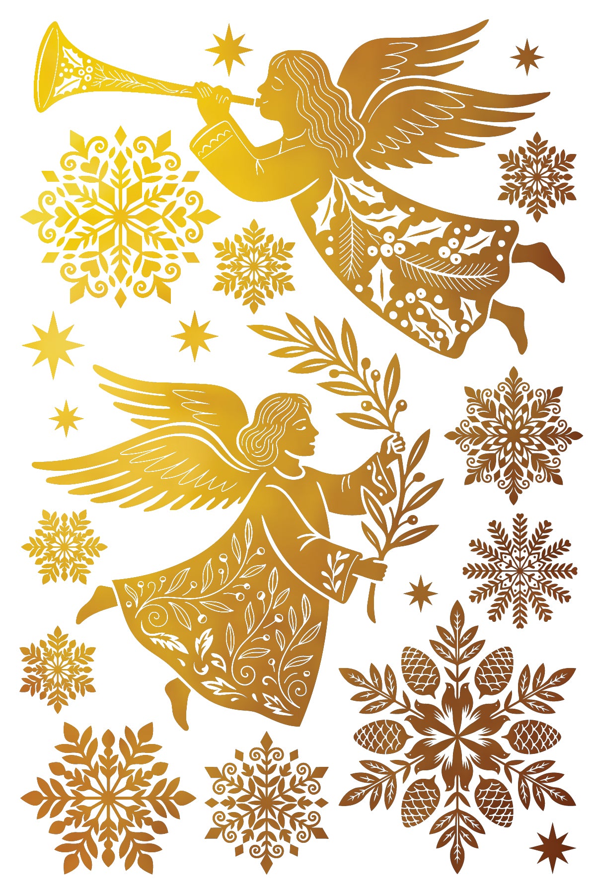 Angels Sing - IOD Gilded Transfer 8-8" X 12"