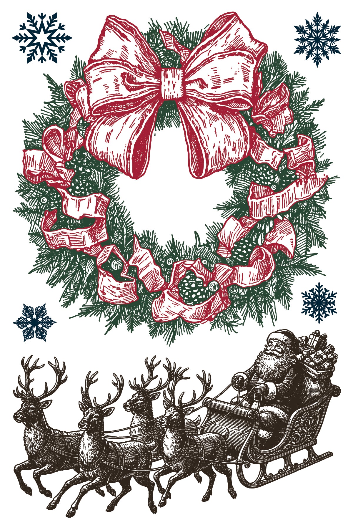 The North Pole IOD Paint Inlay (8″x12″ 8 sheet Pad)