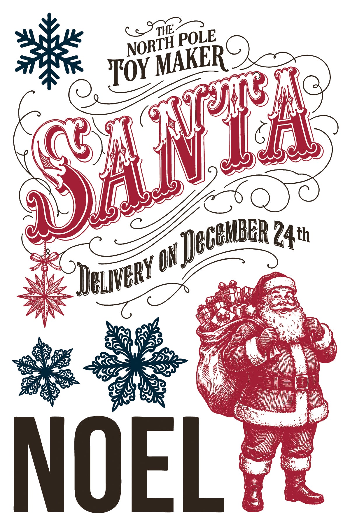 The North Pole IOD Paint Inlay (8″x12″ 8 sheet Pad)