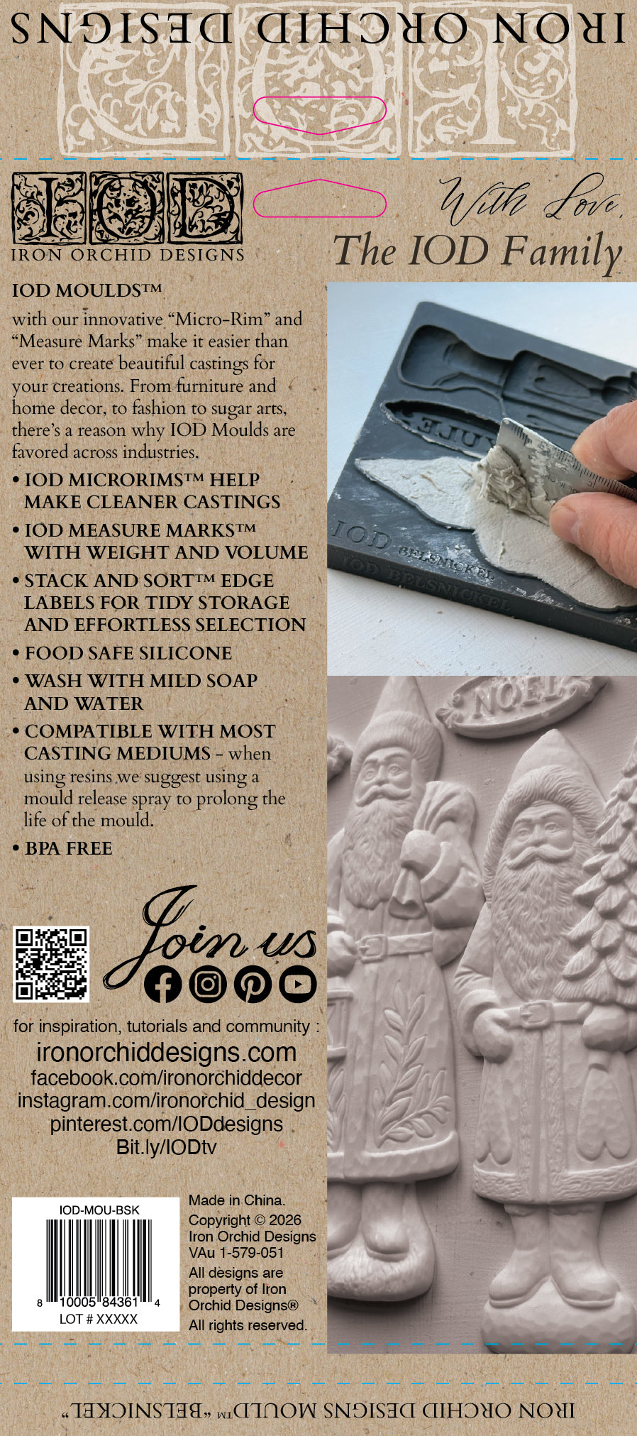 Belsnickel IOD Decor Mould (6" x 10")