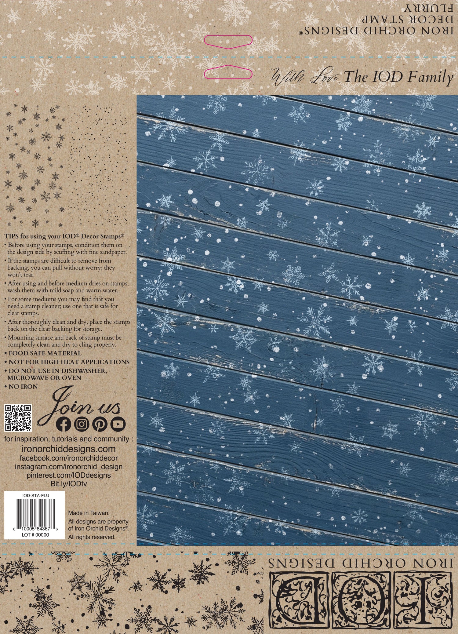 Flurry IOD Stamp (12″x 12″)