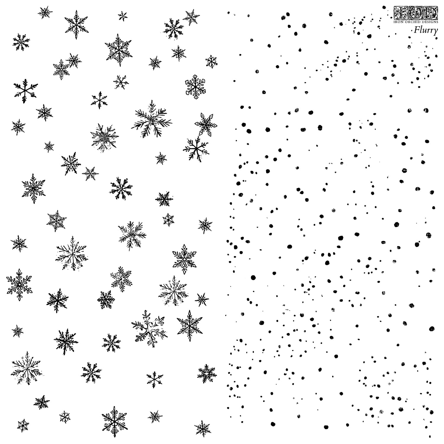 Flurry IOD Stamp (12″x 12″)