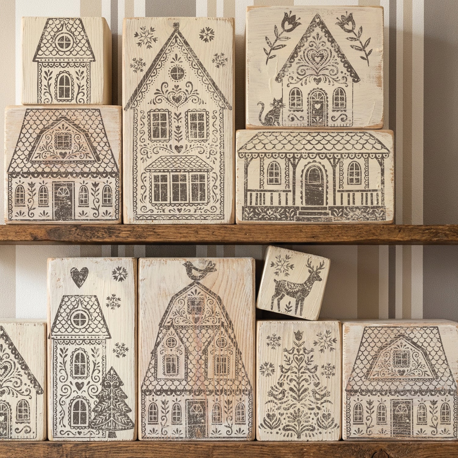 Gingerbread Lane IOD Stamp (12″x 12″)