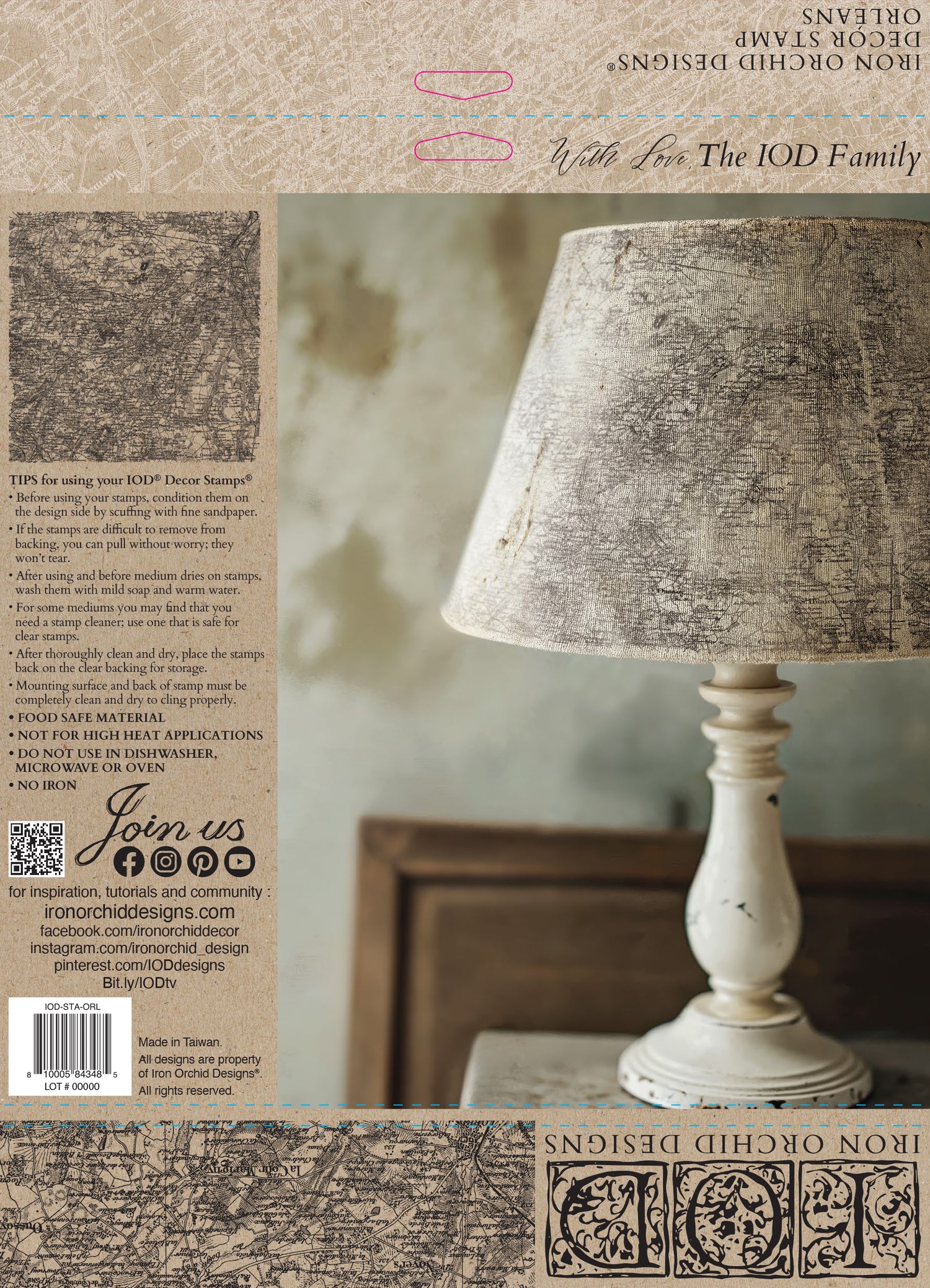 Orleans (Single Sheet 12″x12″) IOD STAMP