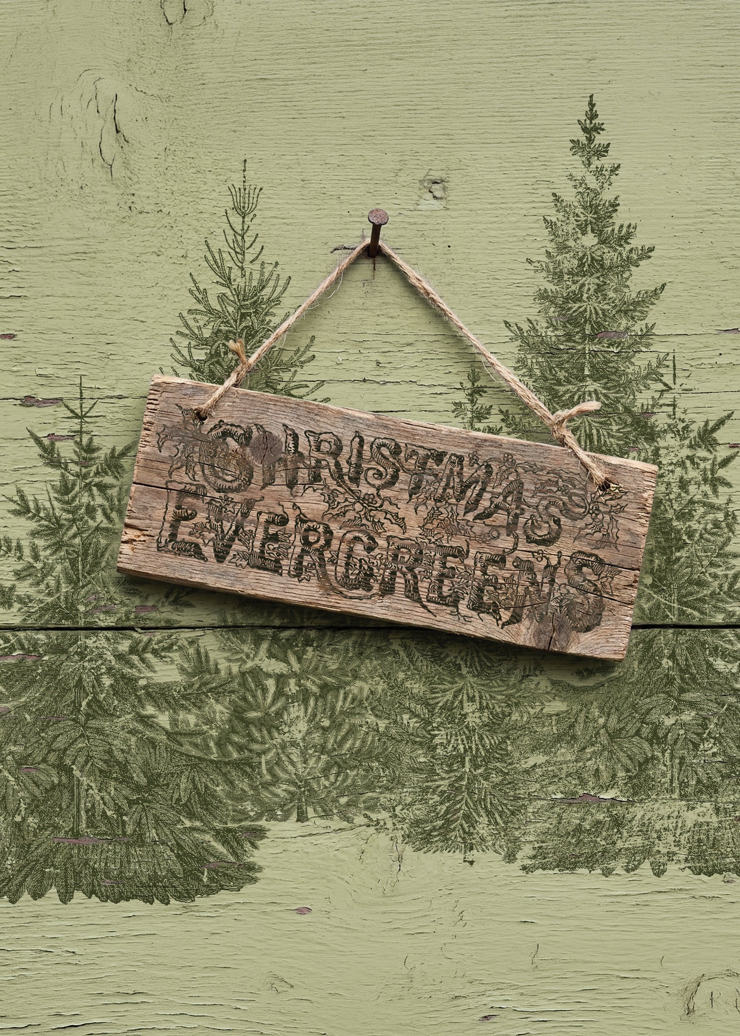 Winter Grove IOD Stamp (12″x 12″)