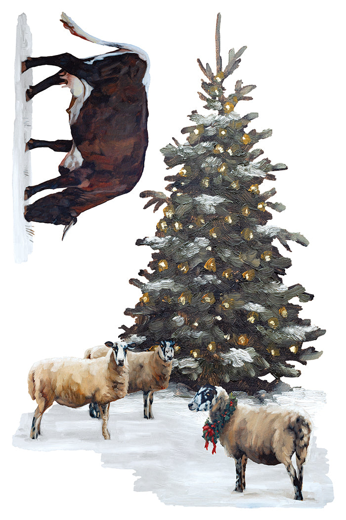 A Cotswold Christmas IOD Transfer (8×12″ pad-8 sheets )