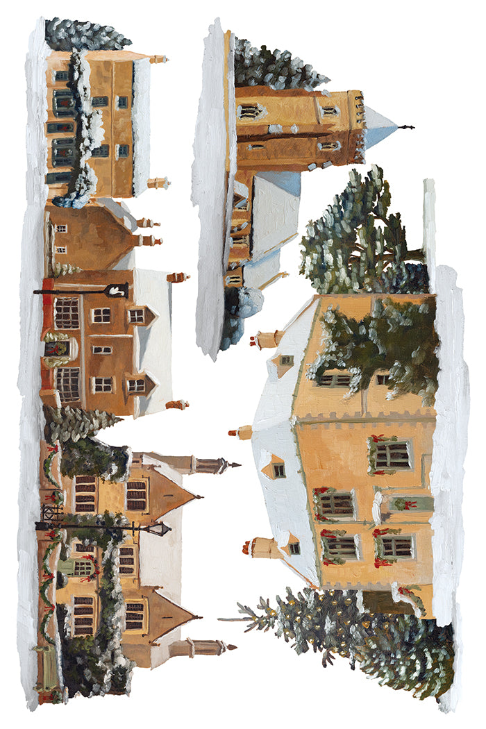 A Cotswold Christmas IOD Transfer (8×12″ pad-8 sheets )