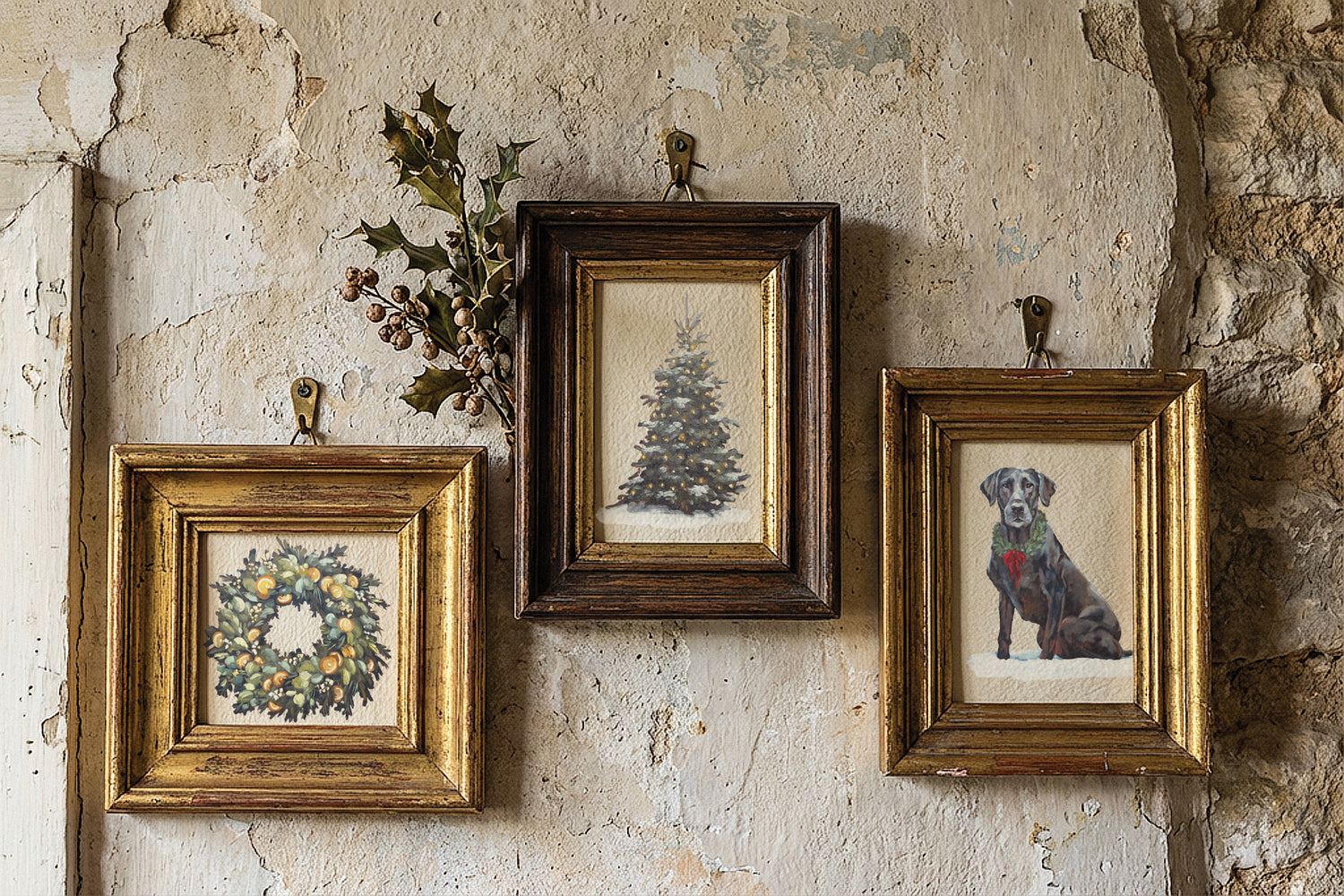 A Cotswold Christmas IOD Transfer (8×12″ pad-8 sheets )