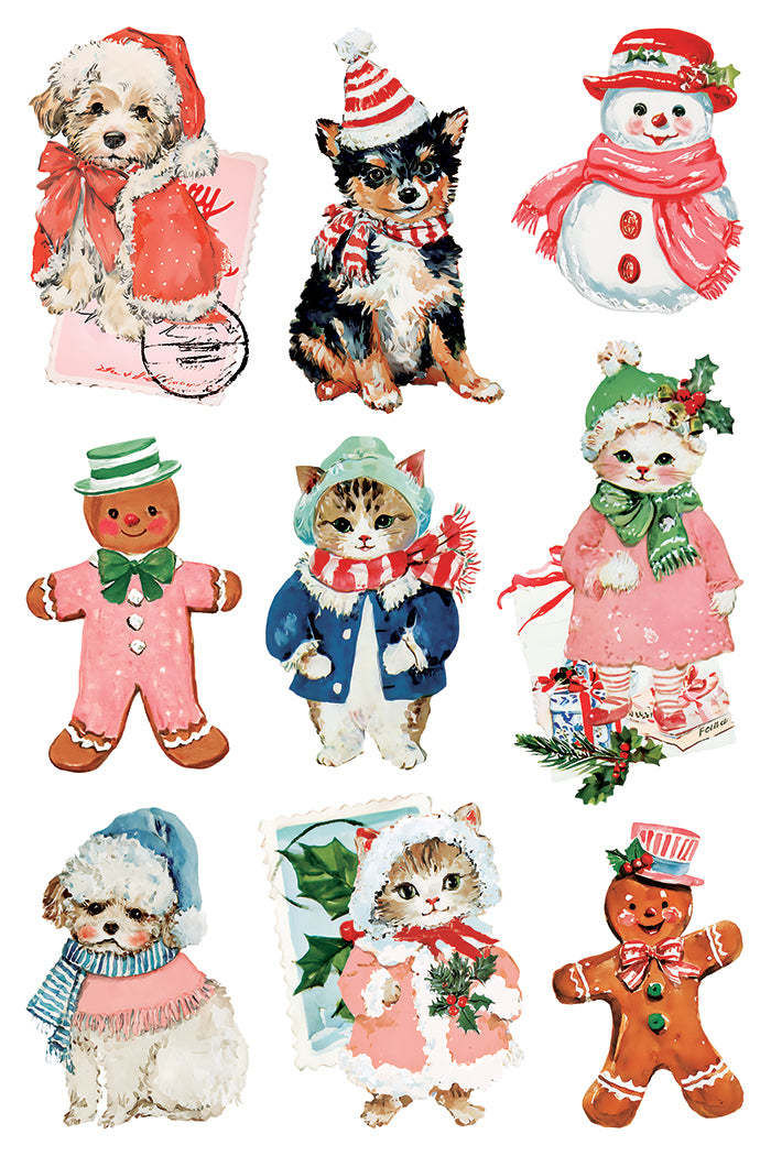 Darling Holiday IOD Transfer (8×12″ pad-8 sheets )