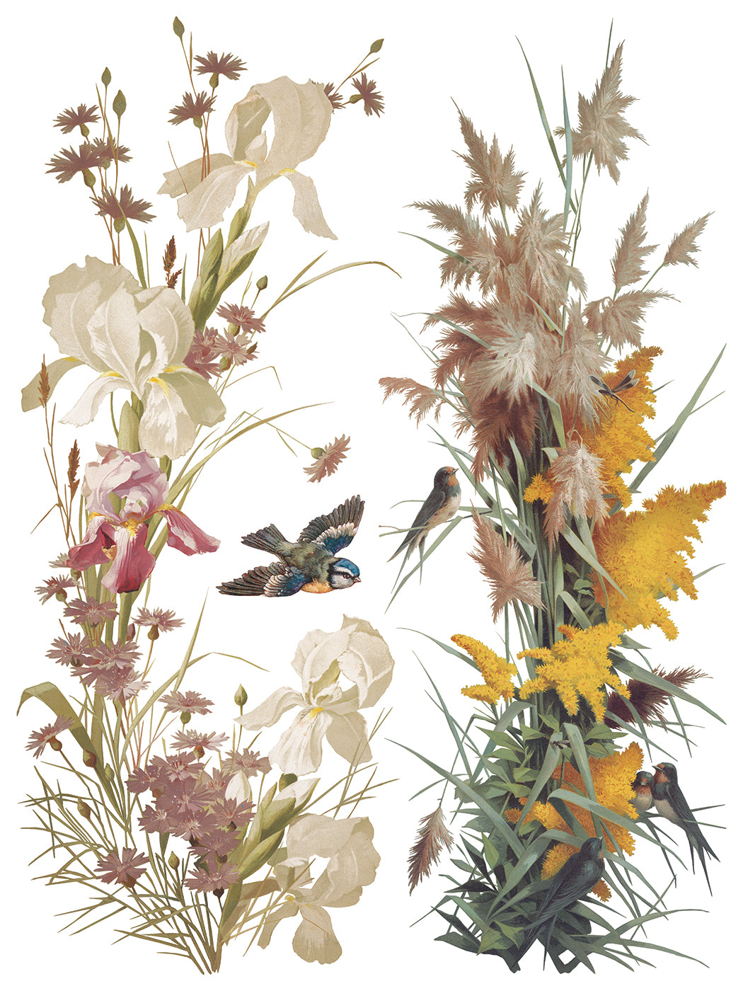 Flowers by the Poets IOD Transfer (12″x16″ pad-8 sheets)